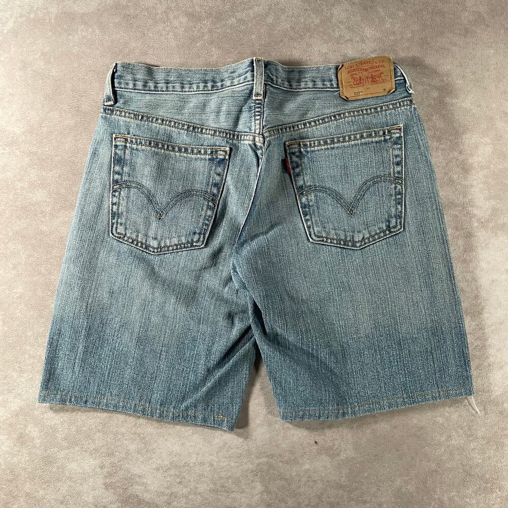 Y2K Levi’s 577 Nouveau Loose Low Rise Denim Shorts Women’s Size 8 W31 Red Tab